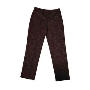 Jones New York Brown Patterned Trousers